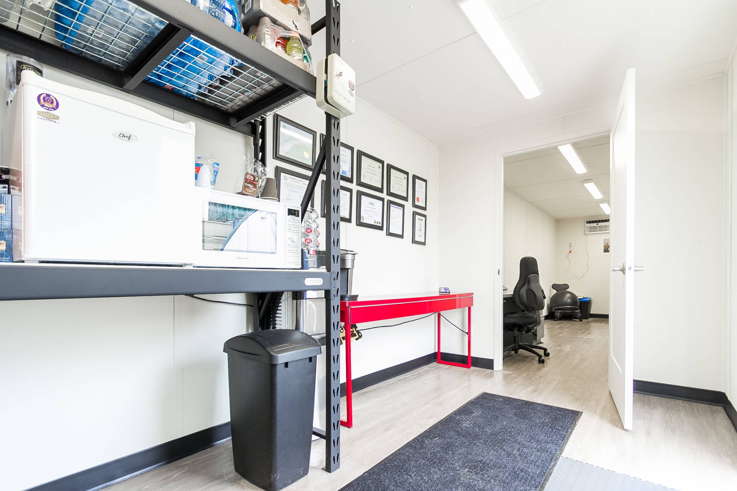 40&rsquo;HC Office CUBE &ndash; Vinyl Drywall Finished - Container Express Services PTY LTD