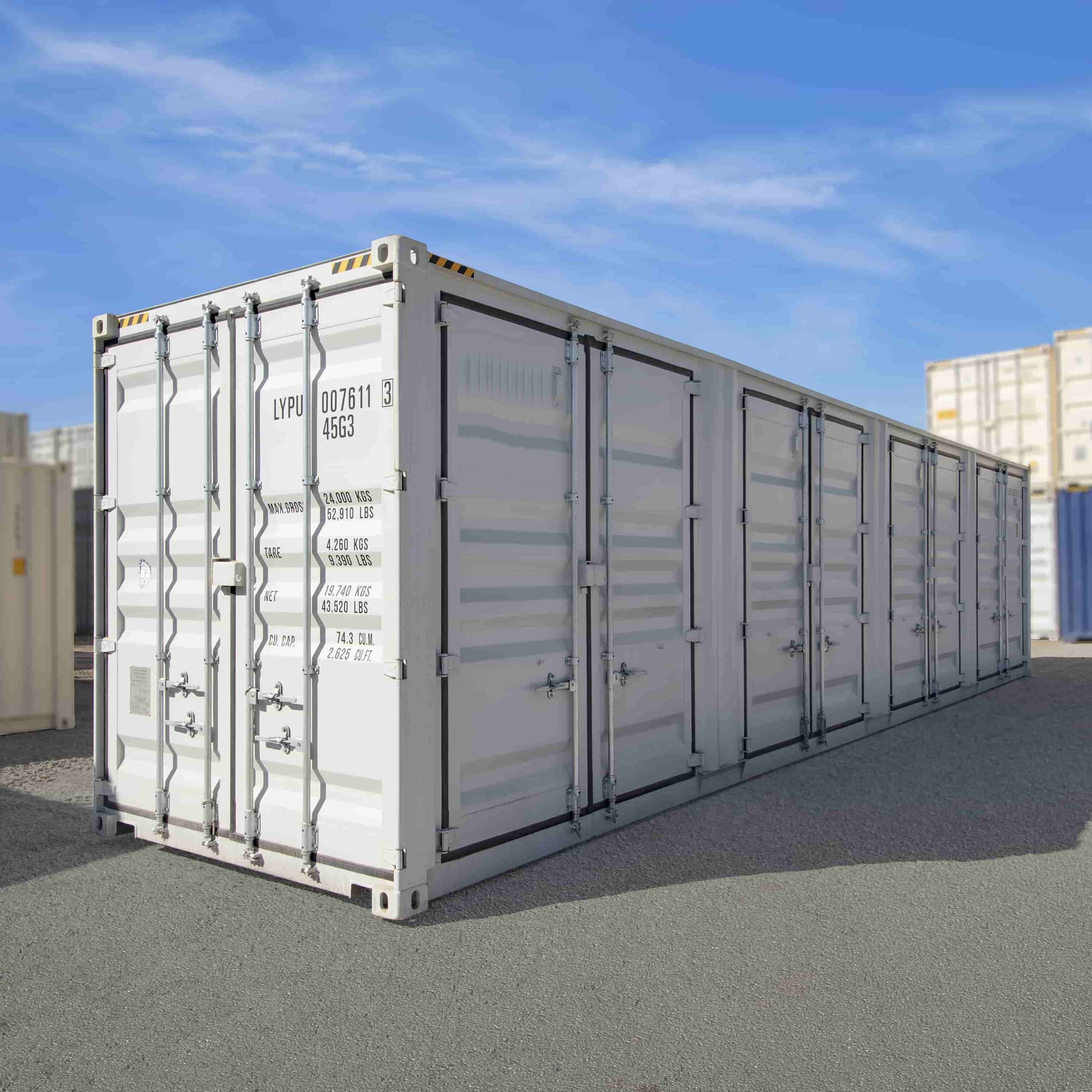 40&rsquo;HC New (1-trip) Shipping Container with 4 x Side Doors - Container Express Services PTY LTD