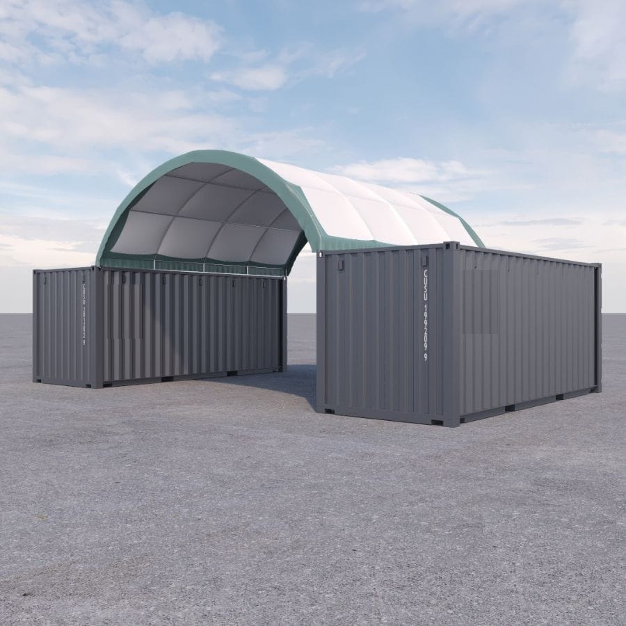 20&rsquo; x 20&rsquo; Fabric Container Shelter - Container Express Services PTY LTD