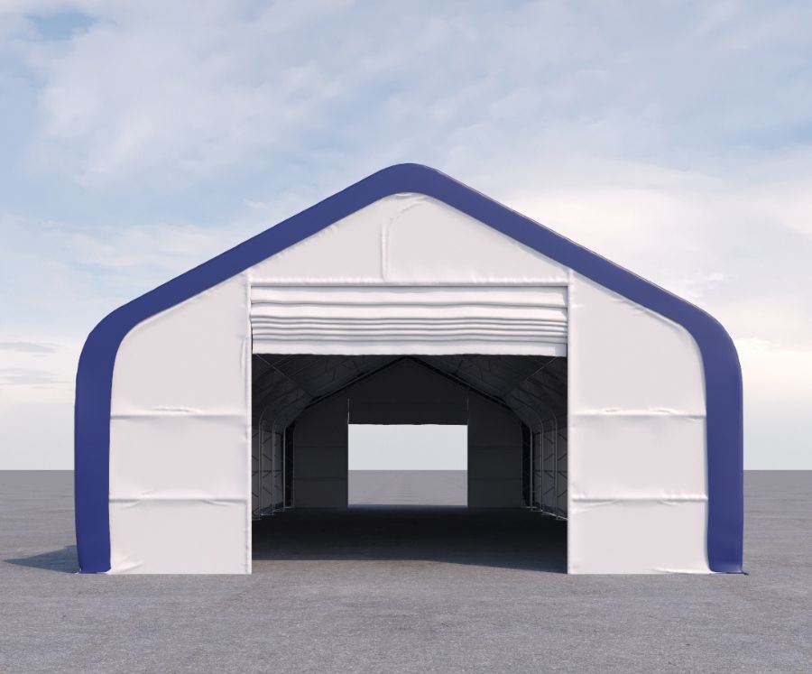 Dual Truss Storage Shelter (30&prime; x 80&prime; x 20&prime;) - Container Express Services PTY LTD