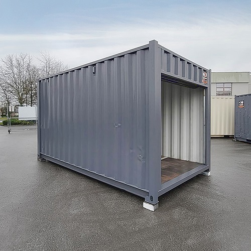 15&prime; &ldquo;Cut Down&rdquo; Used Container + Rollup - Container Express Services PTY LTD