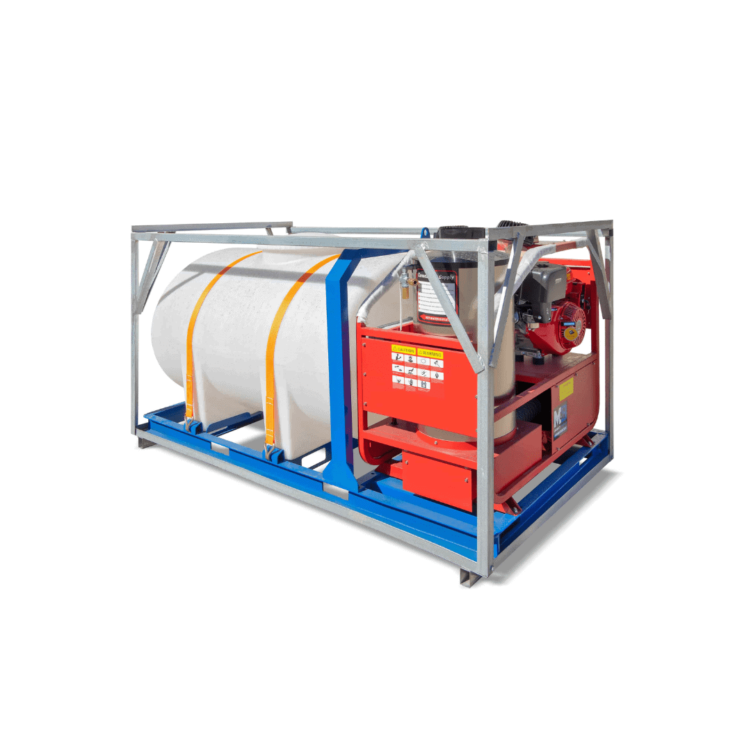 M&B | 4000 PSI Self Contained Hot Water Pressure Washer - Container Express Services PTY LTD