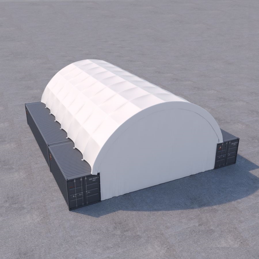 40&rsquo; x 60&rsquo; Container Shelter - Container Express Services PTY LTD
