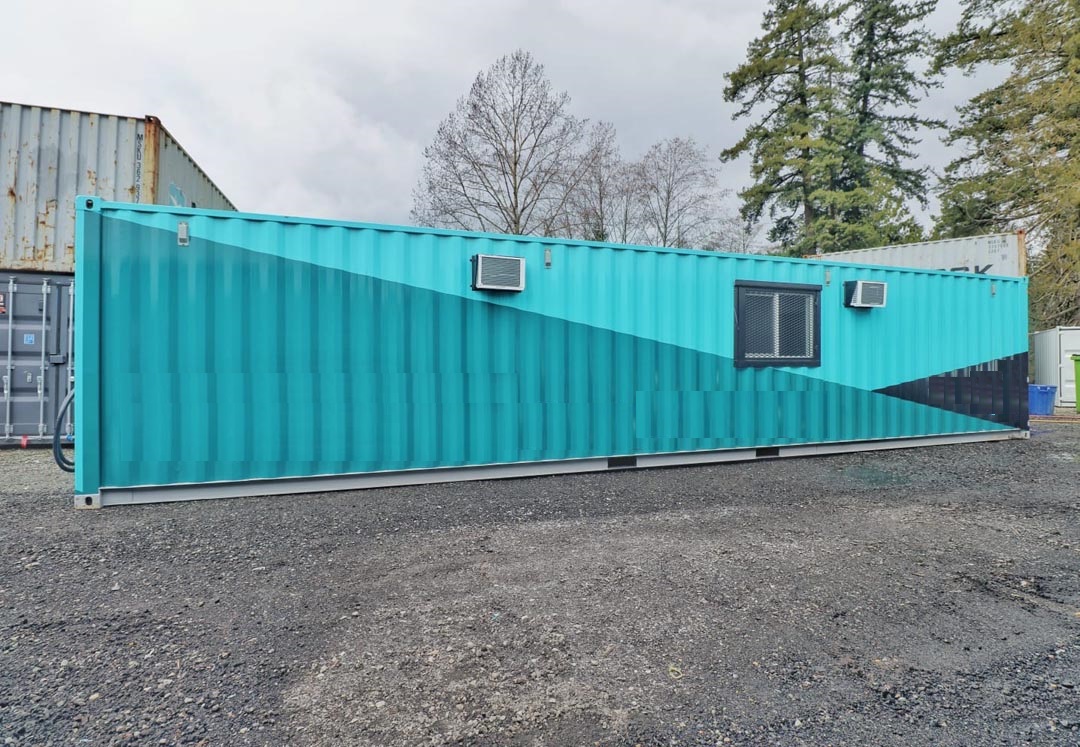 Custom branded 40&prime; Construction office - Container Express Services PTY LTD