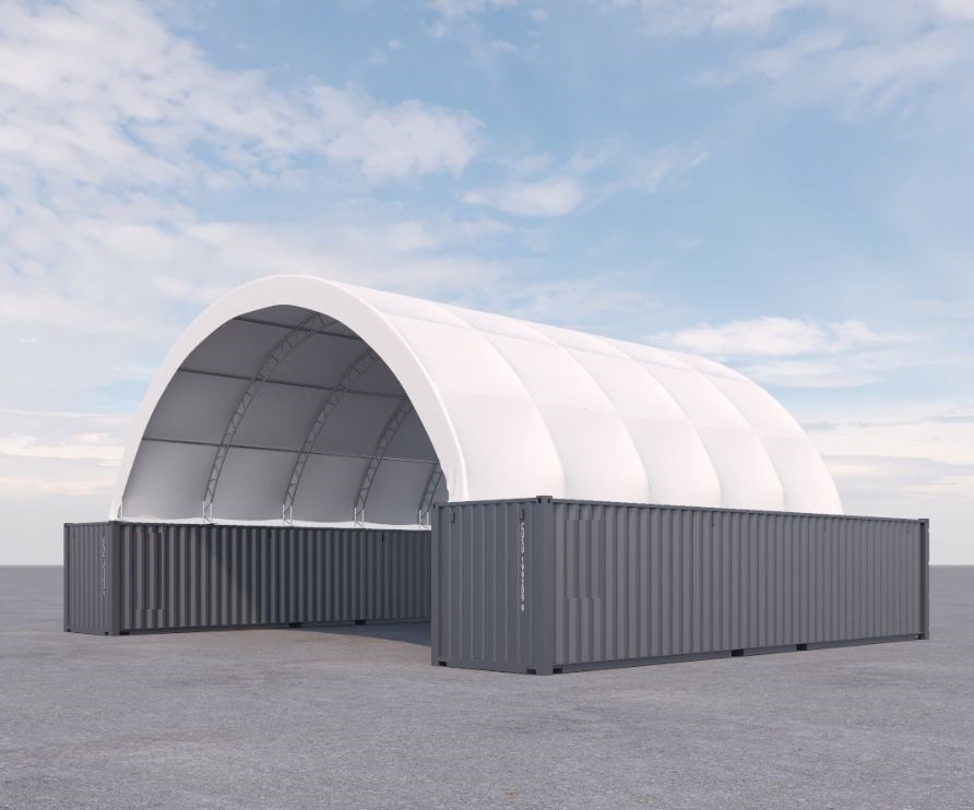 40&rsquo; x 40&rsquo; Fabric Container Shelter - Container Express Services PTY LTD