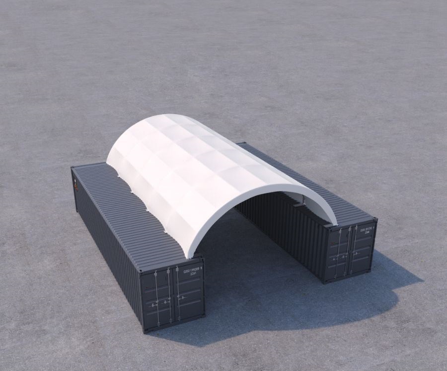 20&prime; x 40&prime; Fabric Container Shelter - Container Express Services PTY LTD