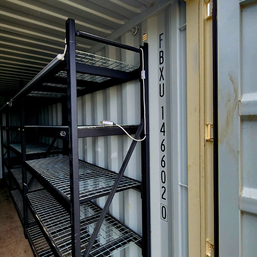 20&rsquo; New (1-Trip) Container w/ Shelving on BOTH sides - Container Express Services PTY LTD